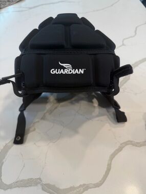 Black Padded Protective Headgear for Men